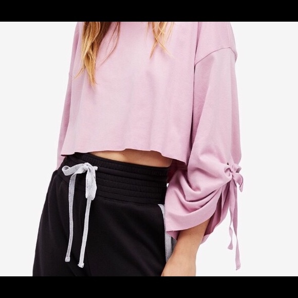 Free People Tops - SALE ⬇️ Free People Crop Top Oversized Sleeve NWT